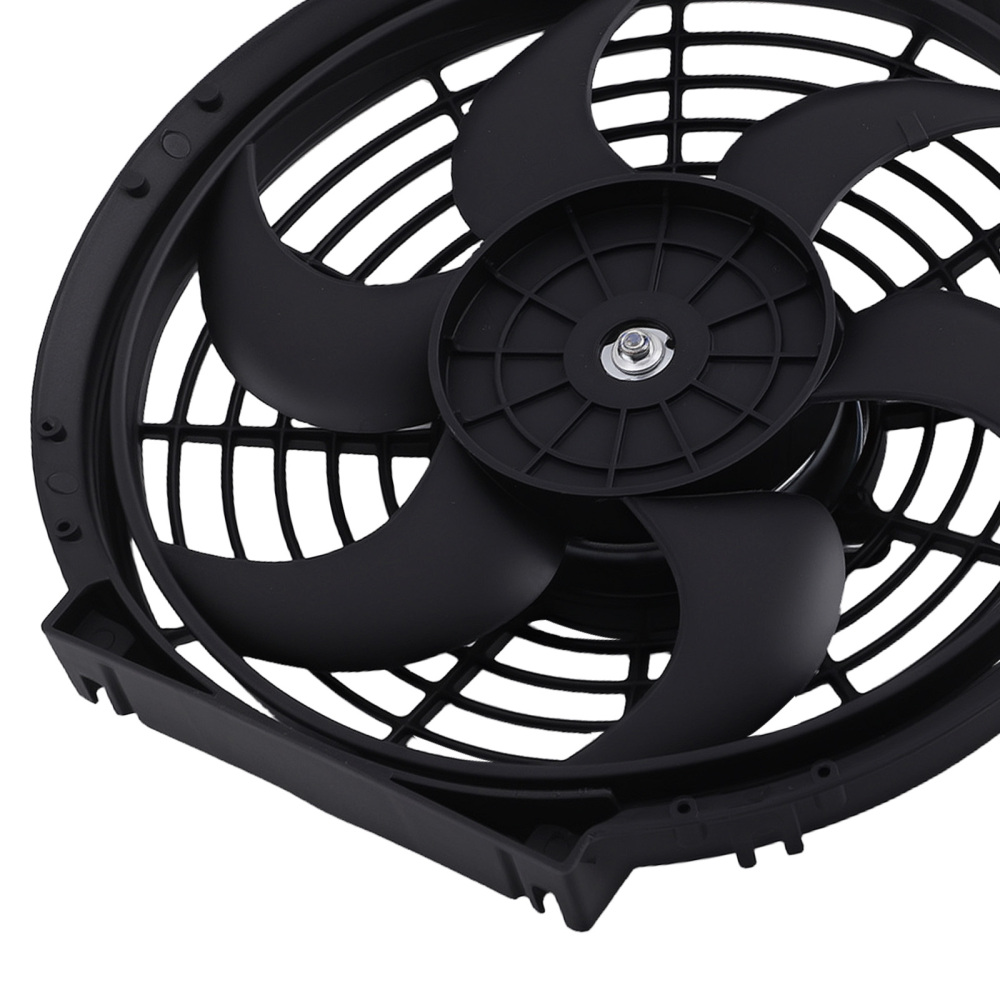 10 inch Black Plastic Cooling Fan Assembly 800CFM for Universal Radiator Fitment