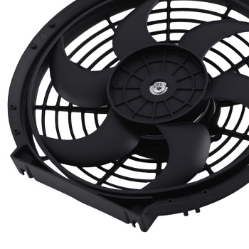 10 inch Black Plastic Cooling Fan Assembly 800CFM for Universal Radiator Fitment
