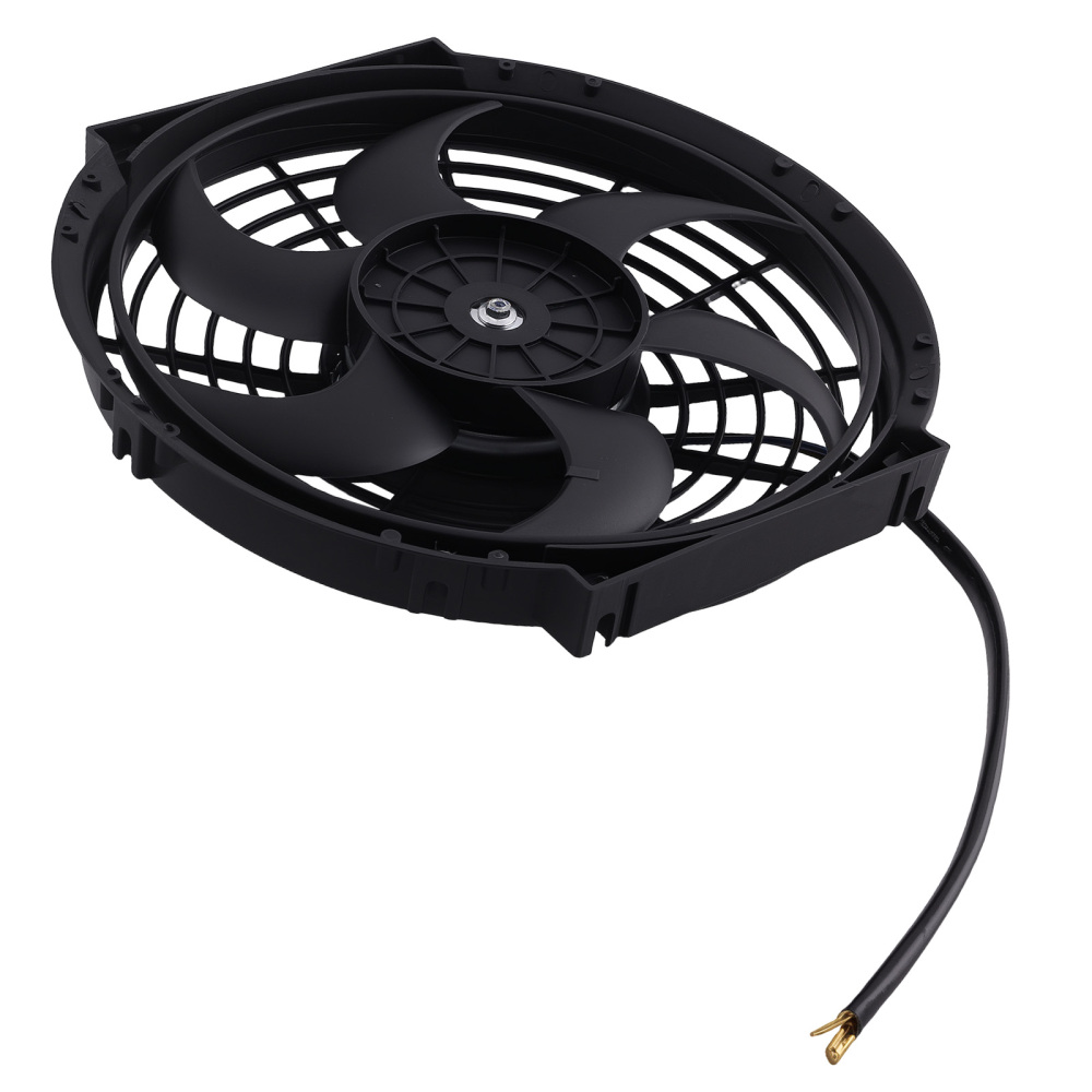 10 inch Black Plastic Cooling Fan Assembly 800CFM for Universal Radiator Fitment