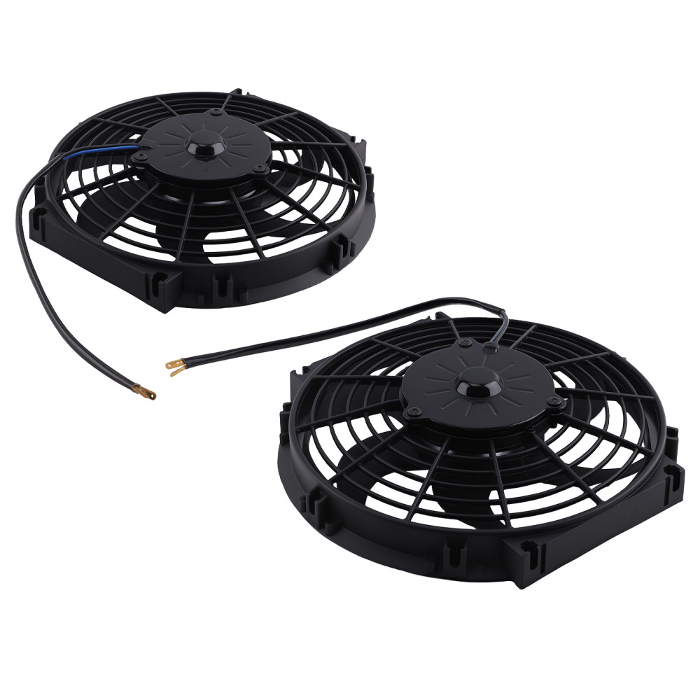 10 inch Black Plastic Cooling Fan Assembly 800CFM for Universal Radiator Fitment