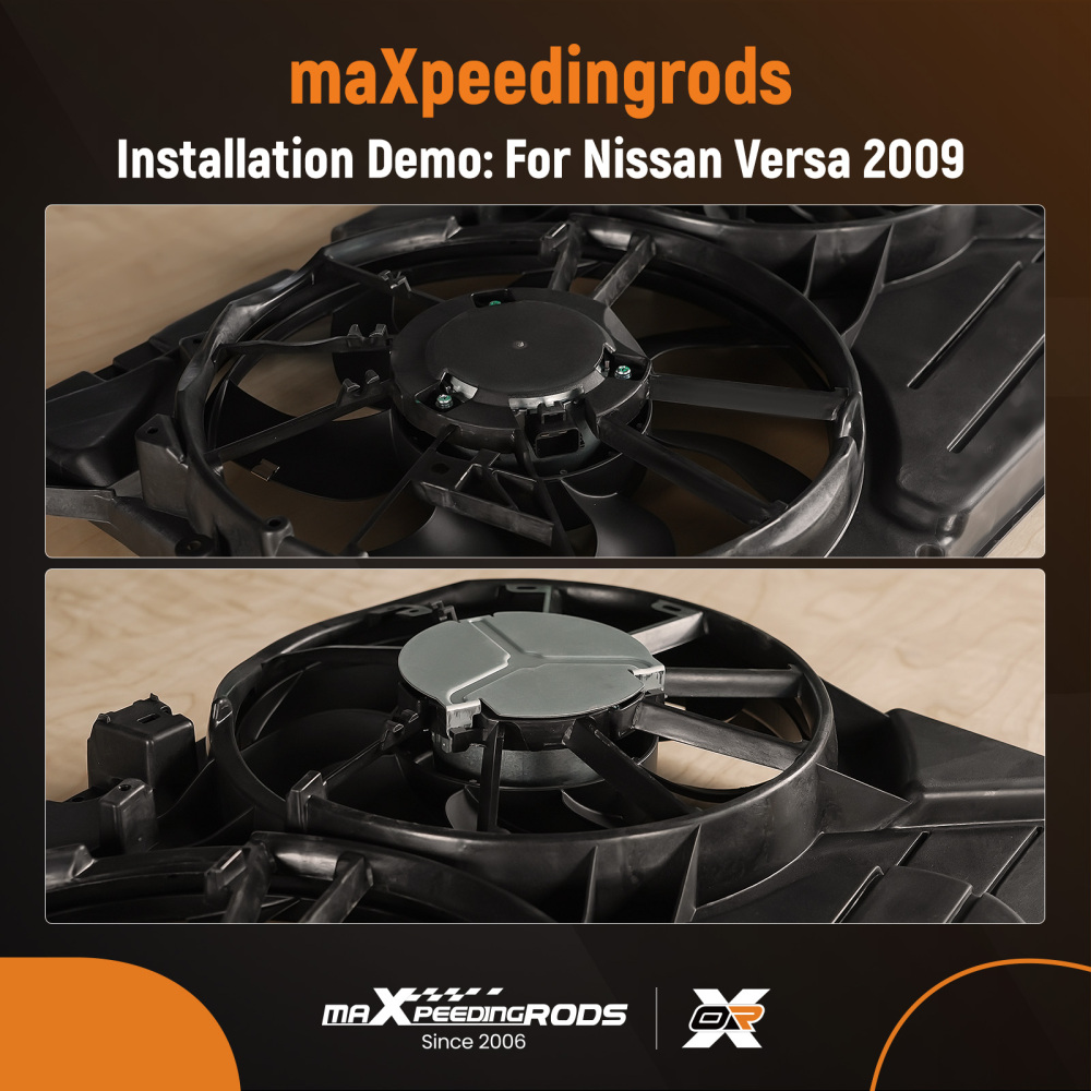 Radiator Cooling Fan compatible for Lincoln MKT compatible for Ford Explorer L4/V6 13-19 DA8Z8C607B