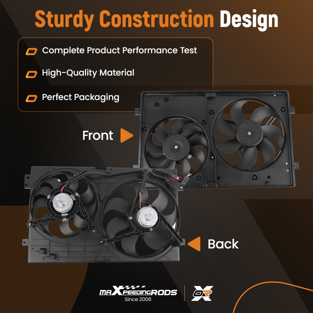 Cooling Fan compatible for Audi TT 2000-2004 compatible for VW Clasico/Jetta/Compatible for Golf 1999-2014 1J0121205B