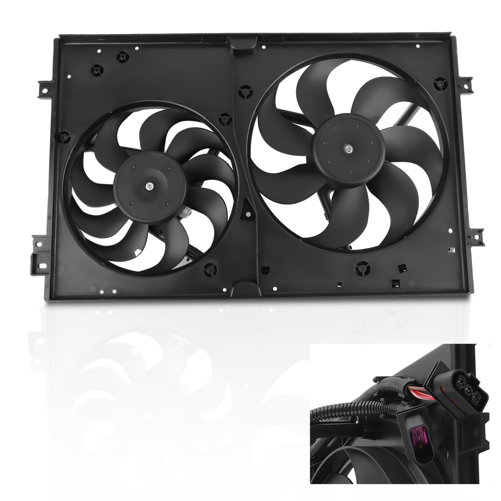 Cooling Fan compatible for Audi TT 2000-2004 compatible for VW Clasico/Jetta/Compatible for Golf 1999-2014 1J0121205B