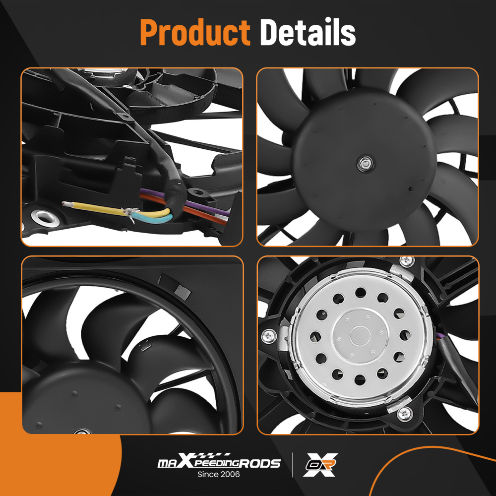 Raffreddamento Ventola Radiatore compatibile per Audi A6 Quattro 3.0/3.2 2005-11 4F0121207A