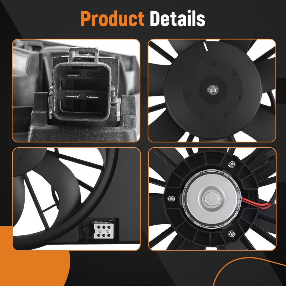 Cooling Fan compatible for Chrysler 300 compatible for Dodge Challenger V6/V8 2009-2021 68050129AA