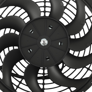 12 inch Universal Assembly for Radiator Cooling 240W 2250RPM 10 Blades Black