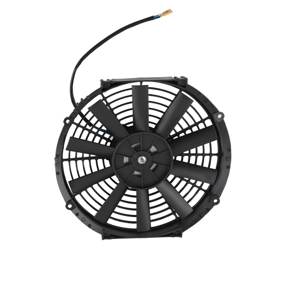 2X 12 IN Push Pull Slim Cooling Fan Assembly Universal 80W 12V Radiator Fan Kit