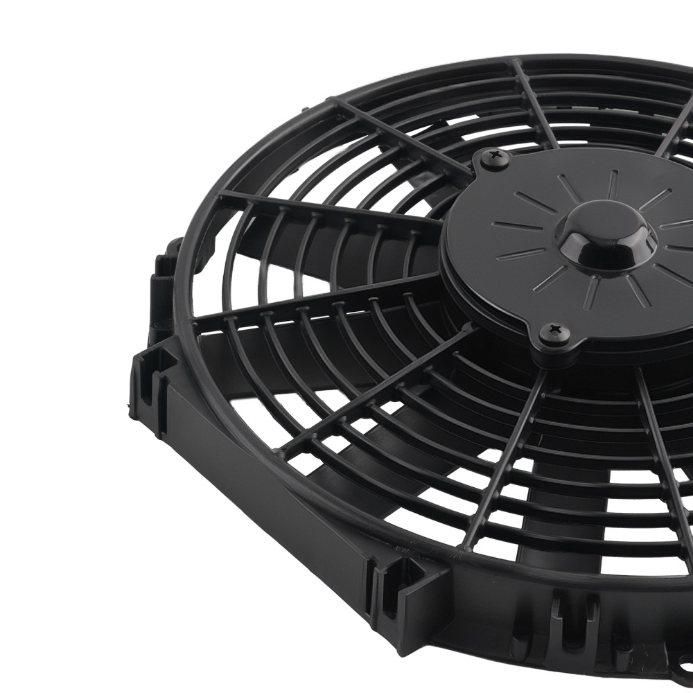 2X 12 IN Push Pull Slim Cooling Fan Assembly Universal 80W 12V Radiator Fan Kit