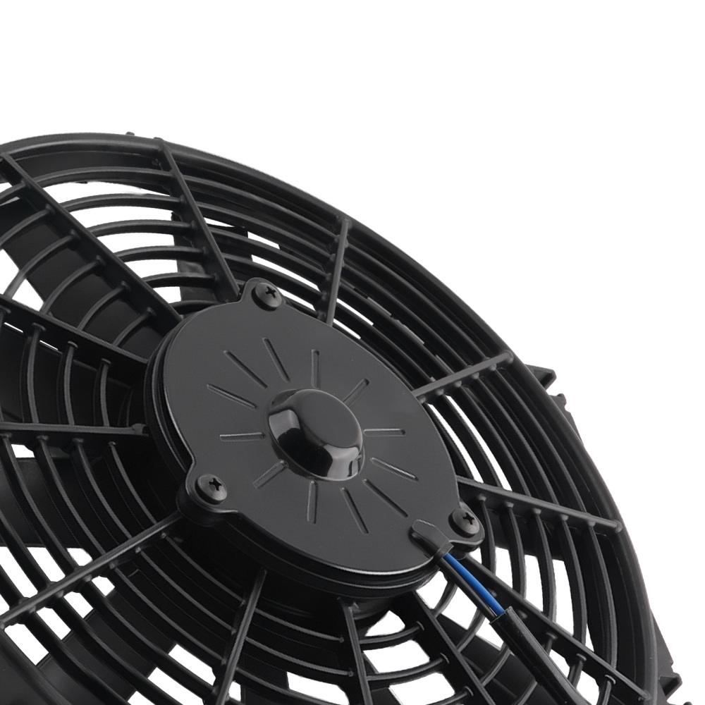 2X 12 IN Push Pull Slim Cooling Fan Assembly Universal 80W 12V Radiator Fan Kit