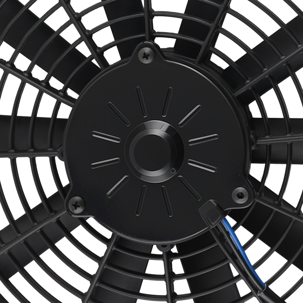 2X 12 IN Push Pull Slim Cooling Fan Assembly Universal 80W 12V Radiator Fan Kit