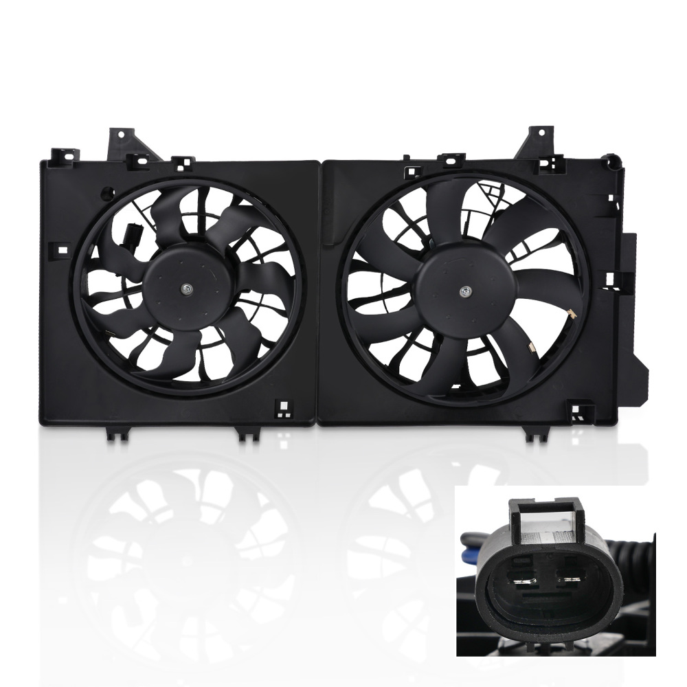 Radiator Cooling Fan compatible for Mazda 3 L4 2.0L/2.5L 2014-2018 PE2015150 PE2015140