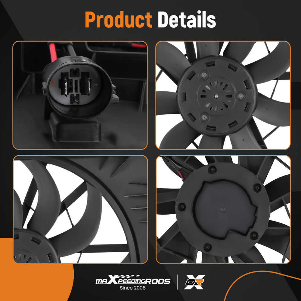 Cooling Fan compatible for Jeep Grand Wagoneer compatible for Ram 1500 2019-2024 68275634AD 68268606AA