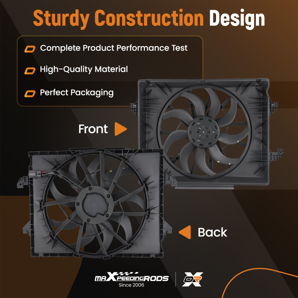 Cooling Fan compatible for Jeep Grand Wagoneer compatible for Ram 1500 2019-2024 68275634AD 68268606AA