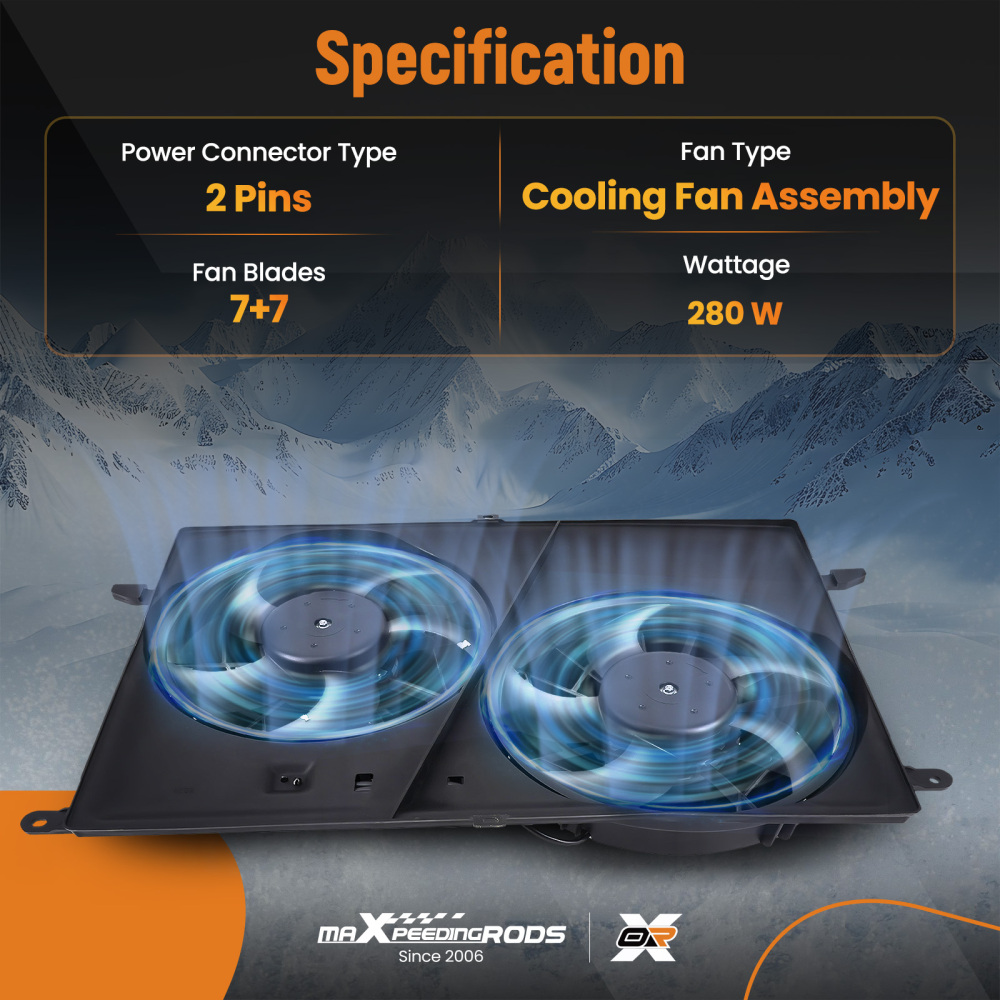 Cooling Fan compatible for GMC Acadia Compatible for Buick Enclave 2007-2016 23434158 15226663 1581657