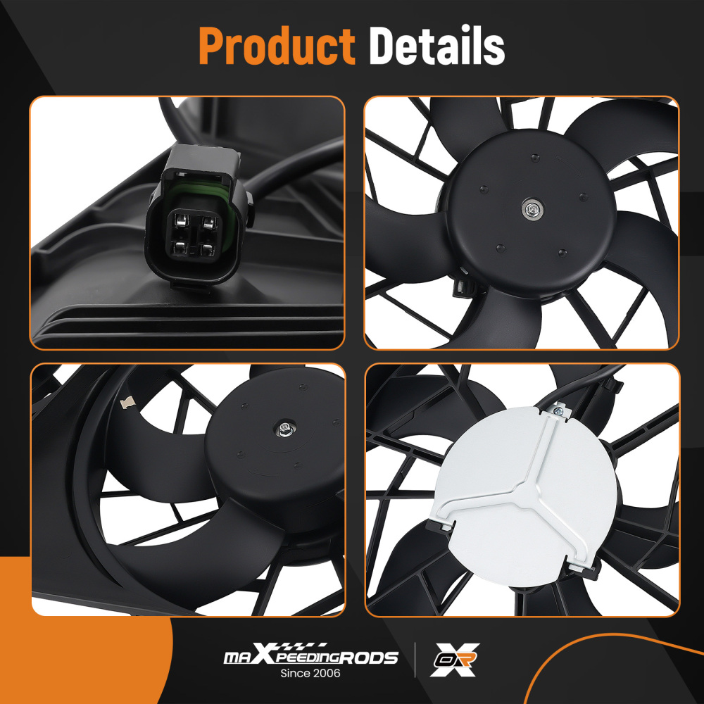 Cooling Fan compatible for GMC Acadia Compatible for Buick Enclave 2007-2016 23434158 15226663 1581657