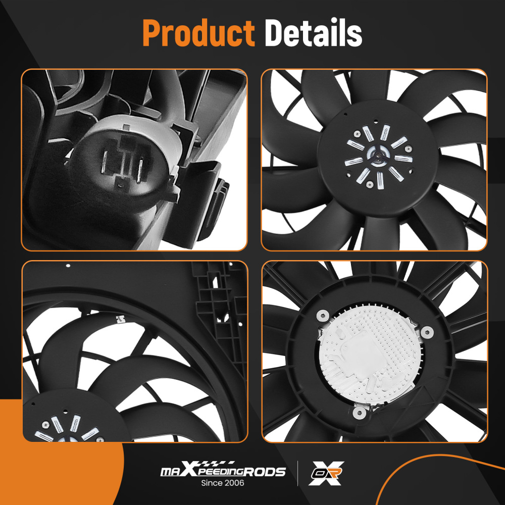 Cooling Fan compatible for Ford Explorer compatible for Lincoln Aviator 2020-2022 624880 FO3115232