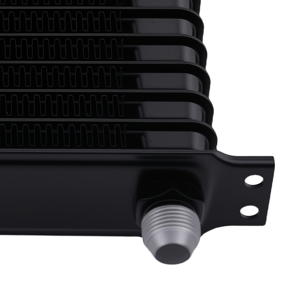 10AN 15 Row Transmission Oil Cooler 7 Cooling Fan for Universal Aluminum