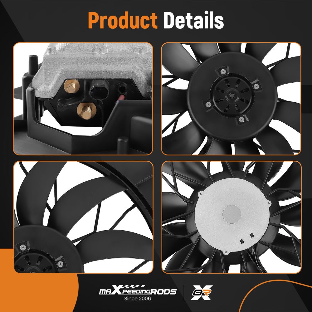 Radiator Cooling Fan Assembly compatible for Mercedes W163 ML55 AMG 2000-2003 1635000293