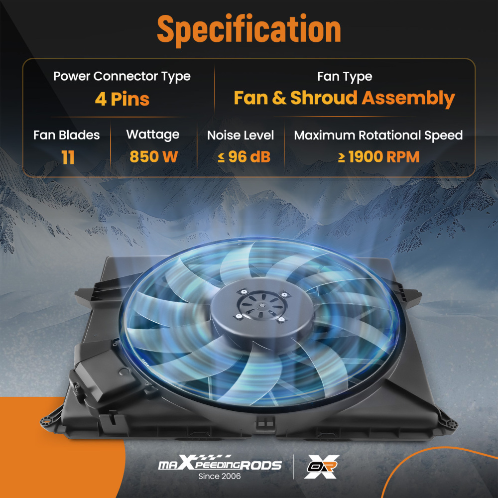 Raffreddamento Ventola Radiatore fit for Benz GL350/GL450/GL500/ML320 2007-2012