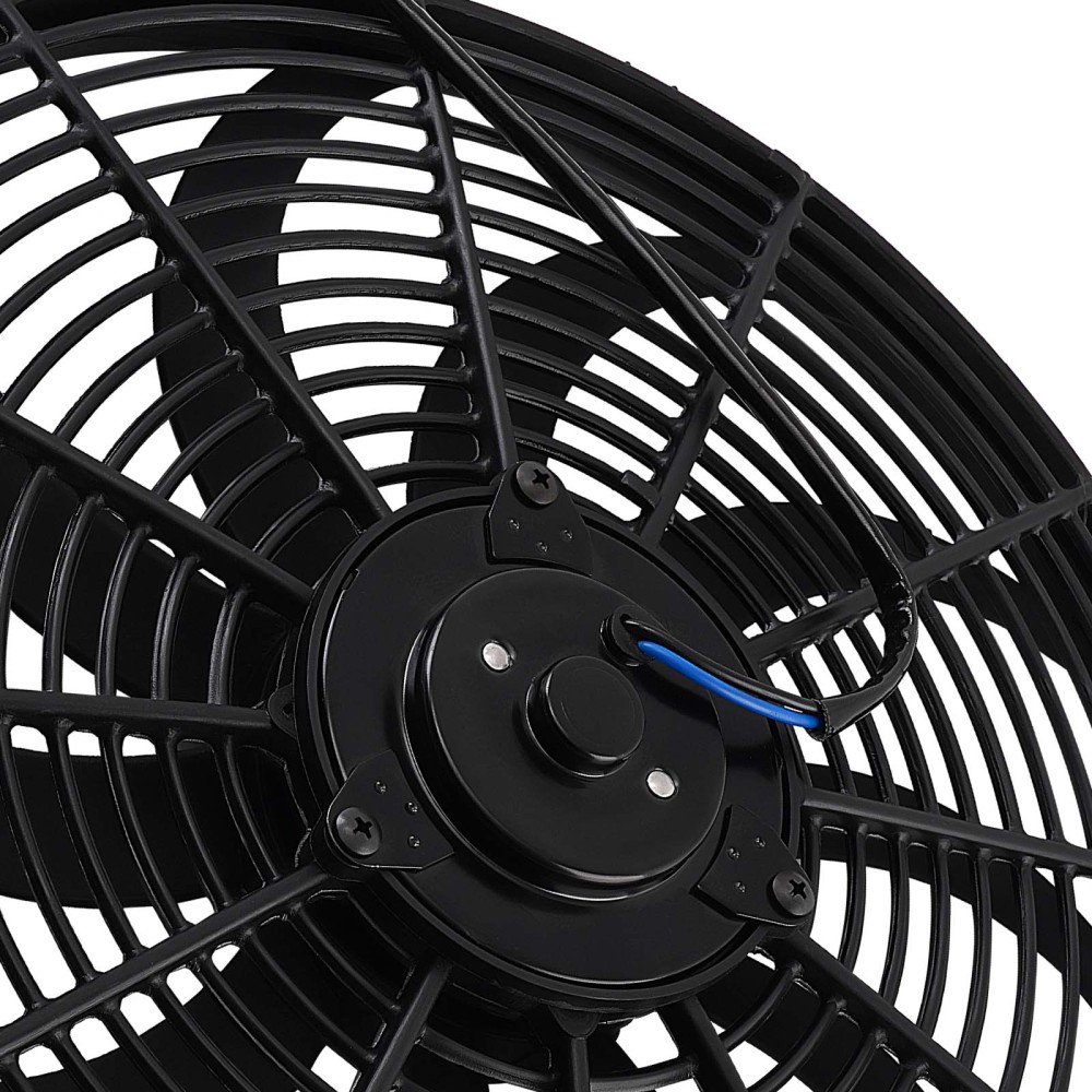2X 16 IN Cooling Slim Fan Push Pull Electric 120W 12V Universal Radiator System