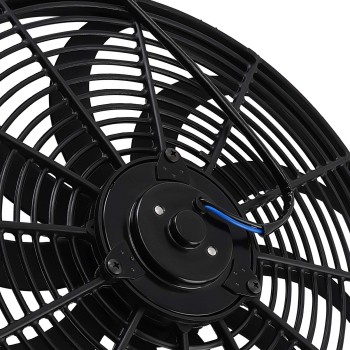2X 16 IN Cooling Slim Fan Push Pull Electric 120W 12V Universal Radiator System