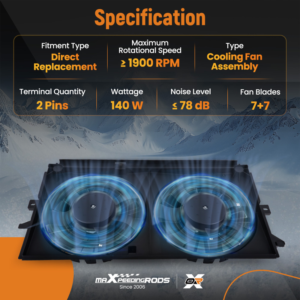 Cooling Fan compatible for Chevrolet Impala/Carlo 2000-2003 620-629 GM3117104 620-616