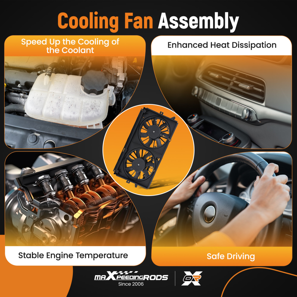 Cooling Fan compatible for Chevrolet Impala/Carlo 2000-2003 620-629 GM3117104 620-616