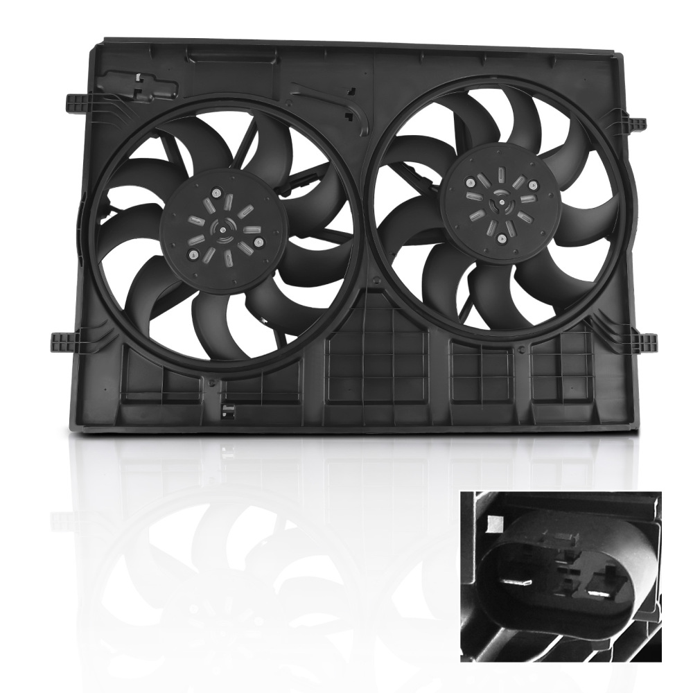 Cooling Fan compatible for Volkswagen Atlas/Atlas Cross Sport L4/V6 2018-2023 3QG121207
