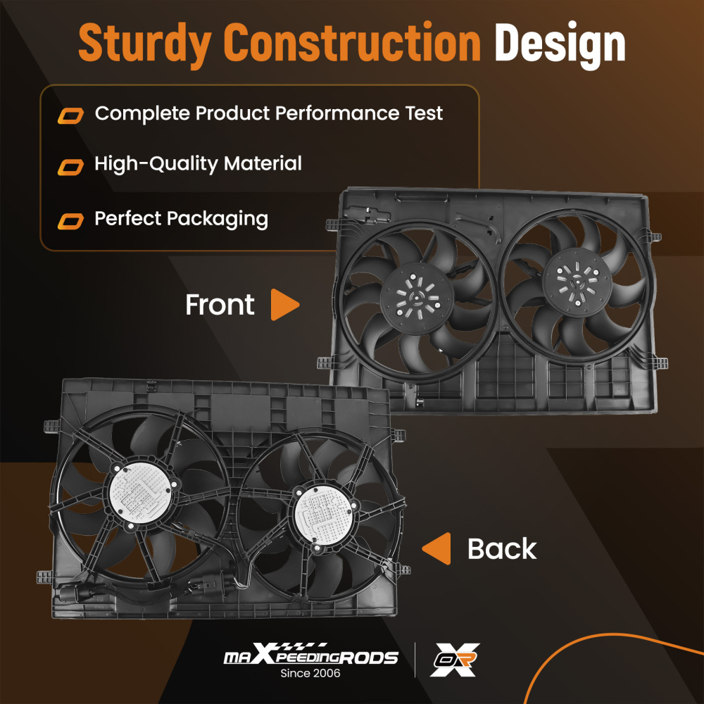 Cooling Fan compatible for Volkswagen Atlas/Atlas Cross Sport L4/V6 2018-2023 3QG121207