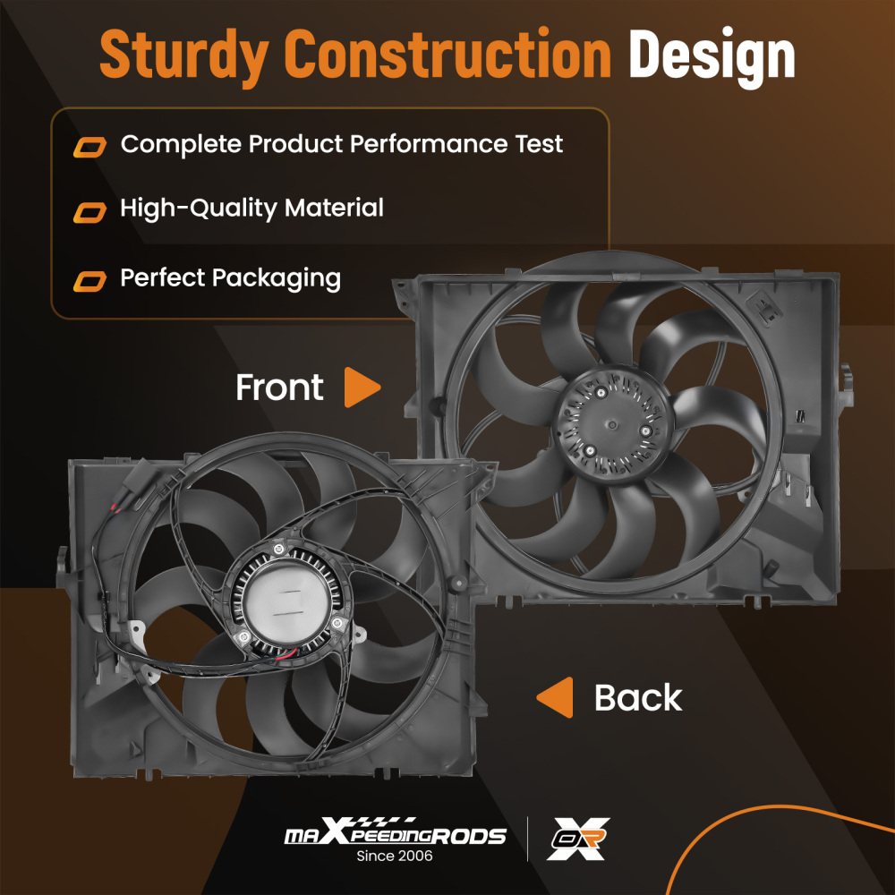 Radiator Cooling Fan Assembly compatible for BMW 128i/328i/330xi 06-13 17427562080 621-195