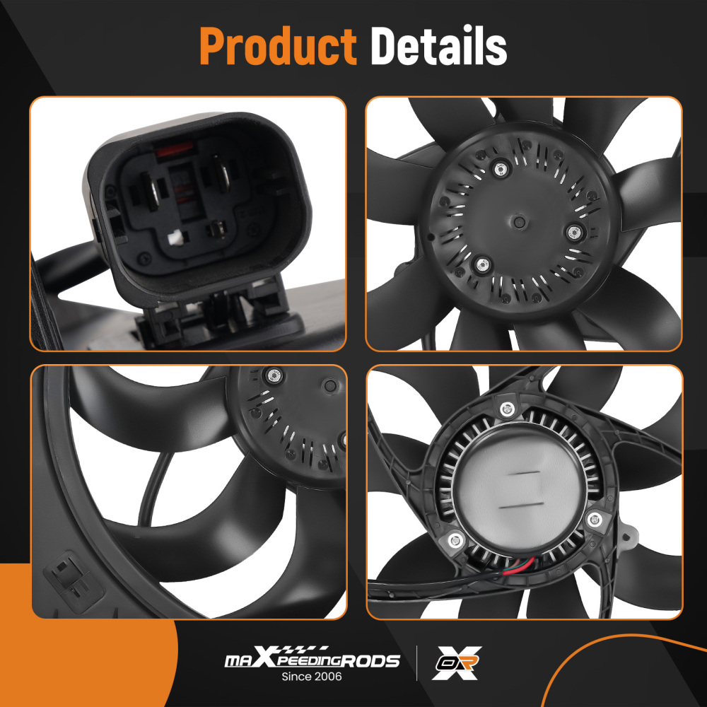 Radiator Cooling Fan Assembly compatible for BMW 128i/328i/330xi 06-13 17427562080 621-195