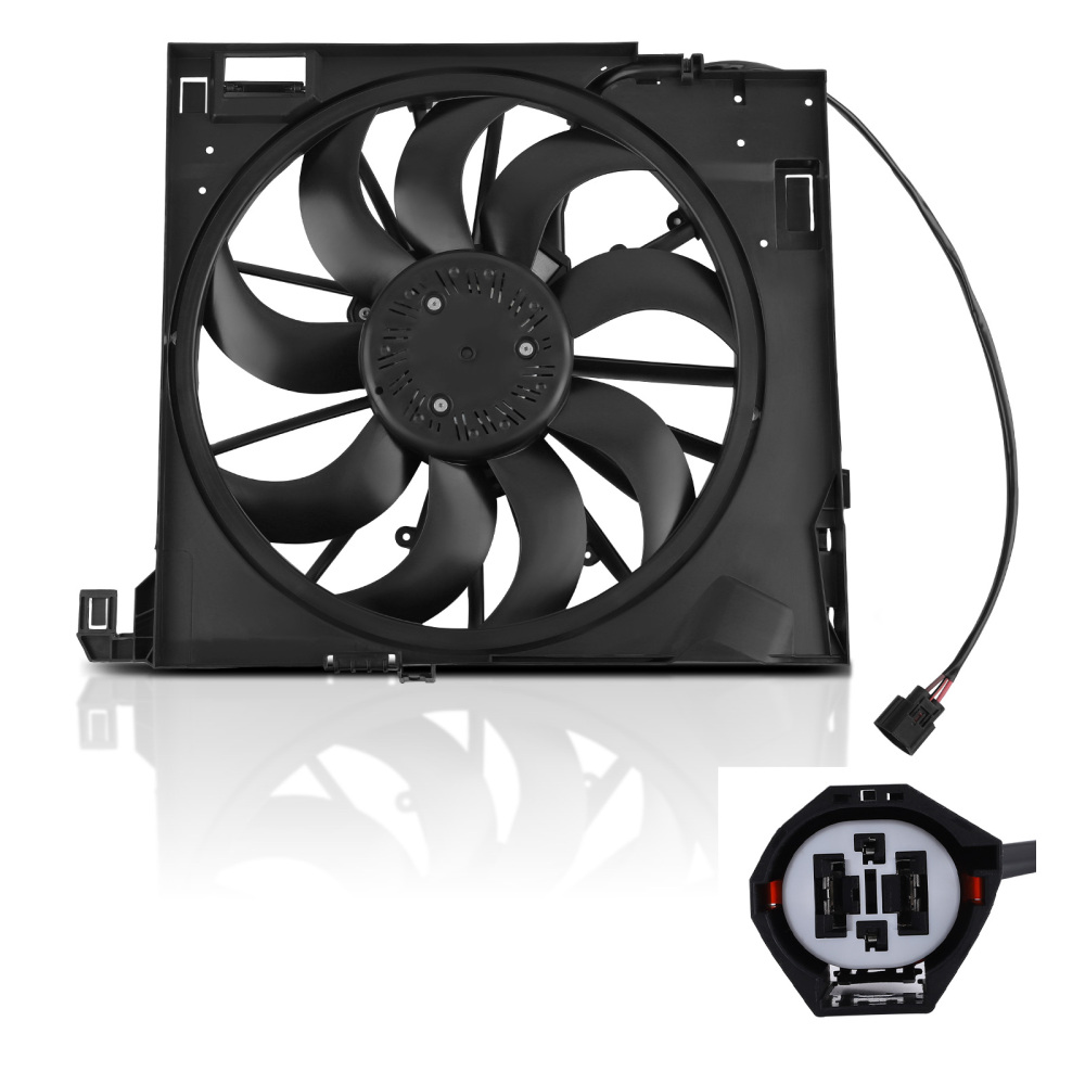 Cooling Fan compatible for Jaguar XF/XFR/XFR-S/XJ/XJR/XKR/XKR-S 2010-2019 C2D38737 C2P17120
