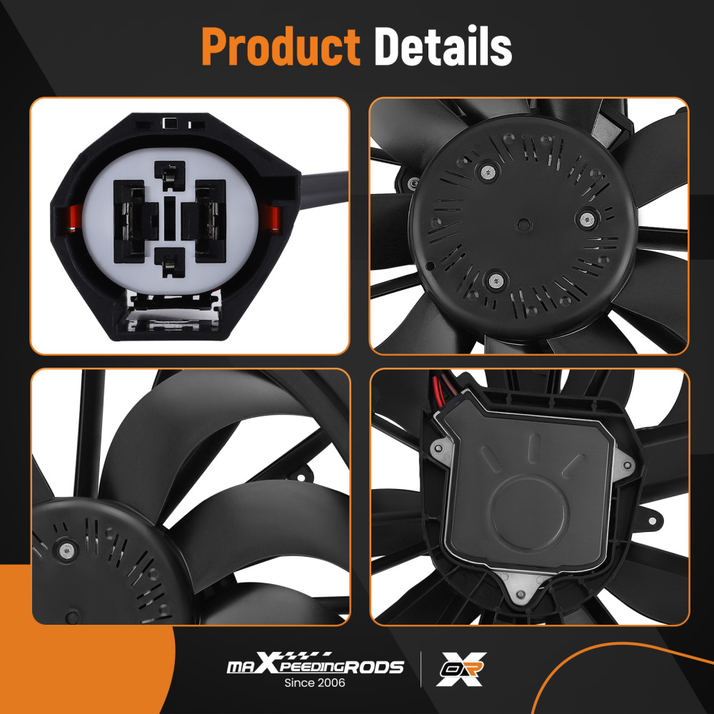 Cooling Fan compatible for Jaguar XF/XFR/XFR-S/XJ/XJR/XKR/XKR-S 2010-2019 C2D38737 C2P17120