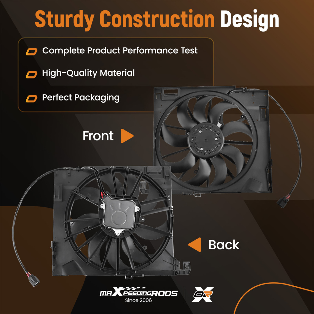 Cooling Fan compatible for Jaguar XF/XFR/XFR-S/XJ/XJR/XKR/XKR-S 2010-2019 C2D38737 C2P17120