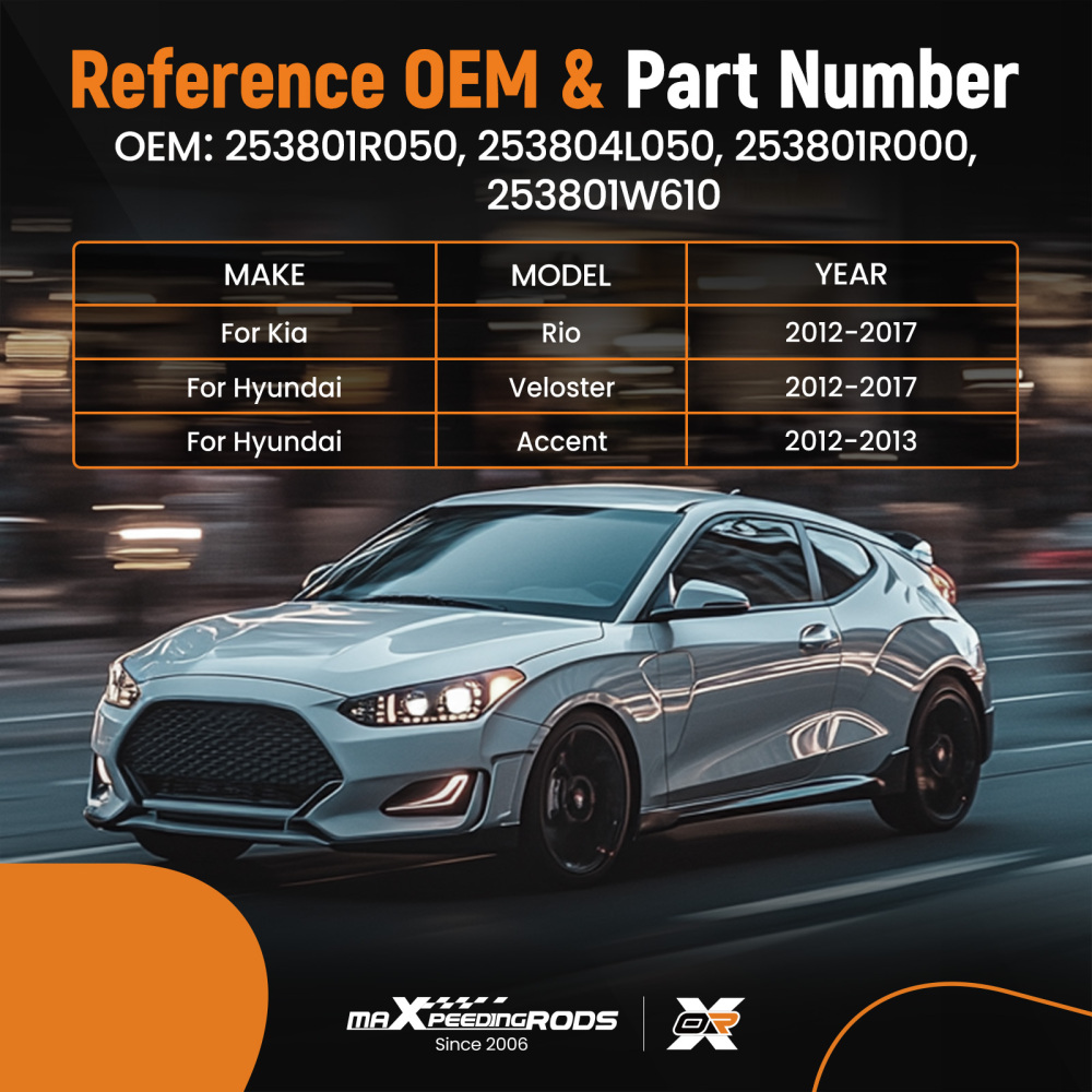 Engine Radiator Cooling Fan compatible for Hyundai Veloster/Accent compatible for Kia Rio 2012-2017