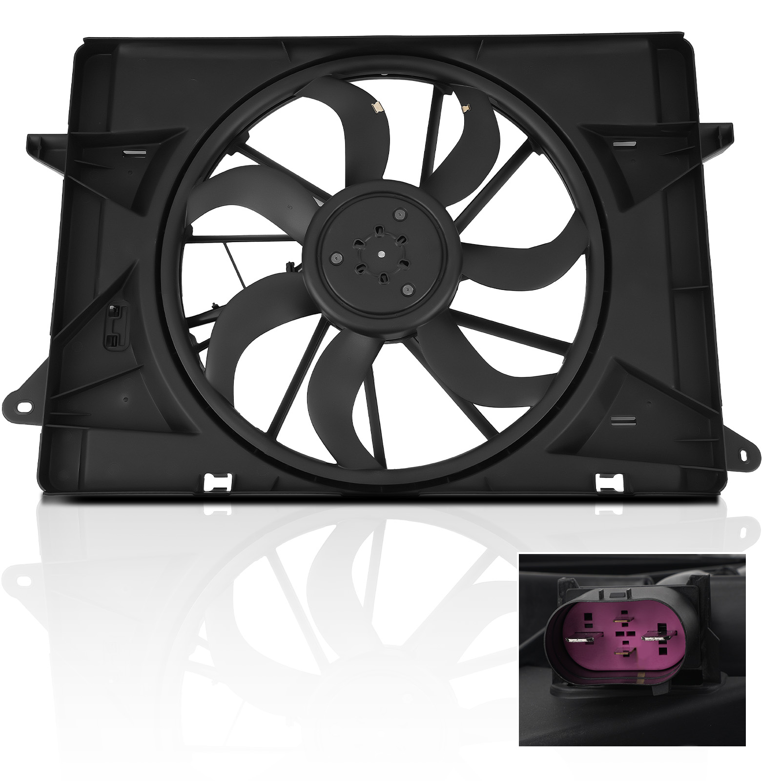 Radiator Cooling Fan compatible for Chrysler Pacifica/Voyager 2017
