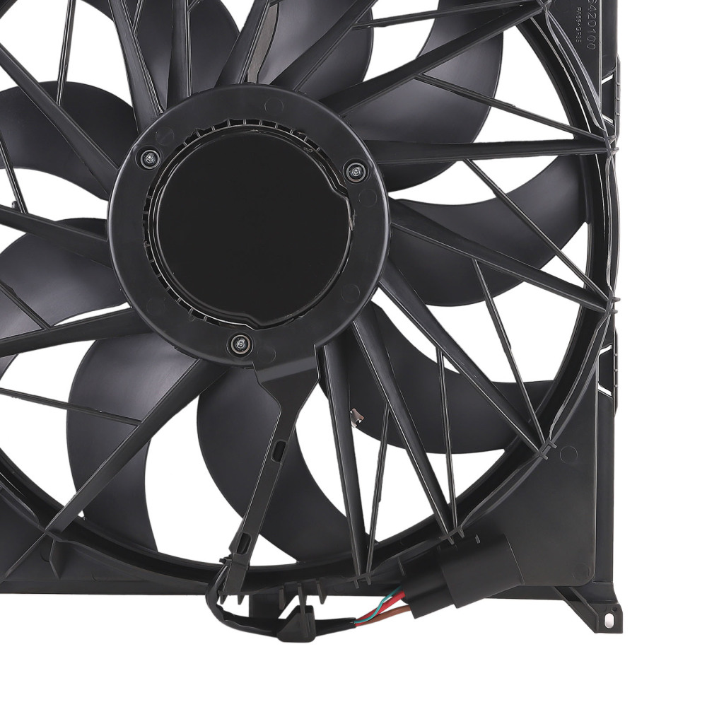 Radiator Cooling Fan Assembly 3 Pins compatible for BMW E83 X3 3.0si xDrive30i 17113442089