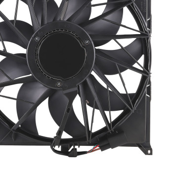 Radiator Cooling Fan Assembly 3 Pins compatible for BMW E83 X3 3.0si xDrive30i 17113442089