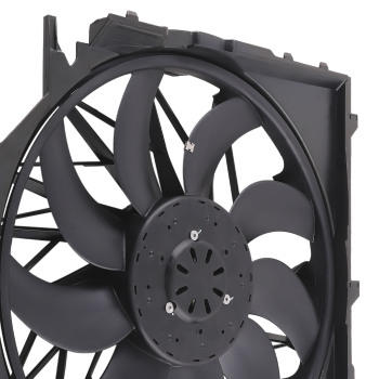 Radiator Cooling Fan Assembly 3 Pins compatible for BMW E83 X3 3.0si xDrive30i 17113442089