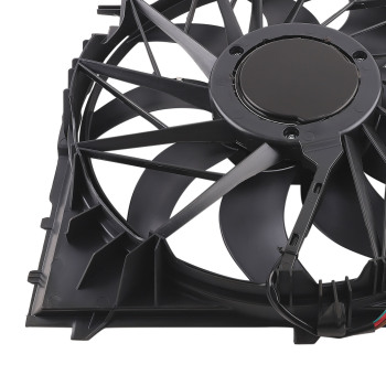 Radiator Cooling Fan Assembly 3 Pins compatible for BMW E83 X3 3.0si xDrive30i 17113442089