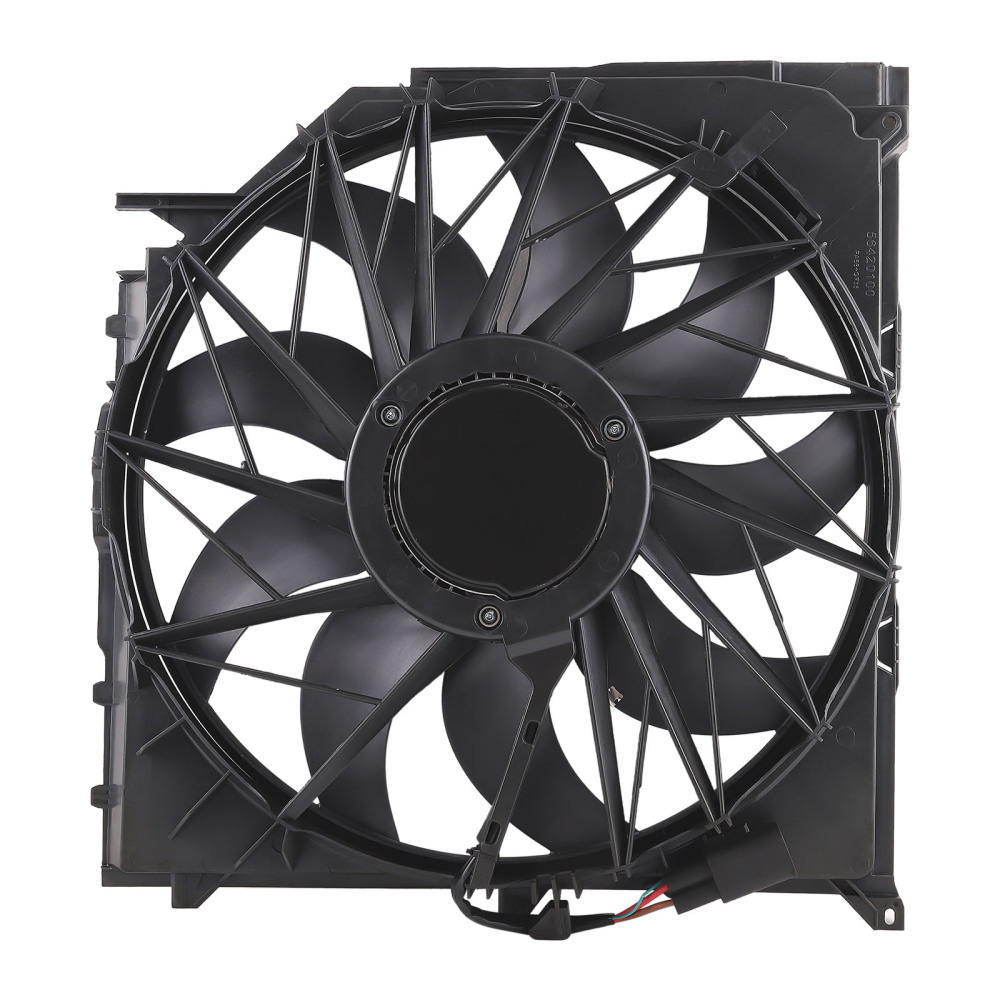 Radiator Cooling Fan Assembly 3 Pins compatible for BMW E83 X3 3.0si xDrive30i 17113442089