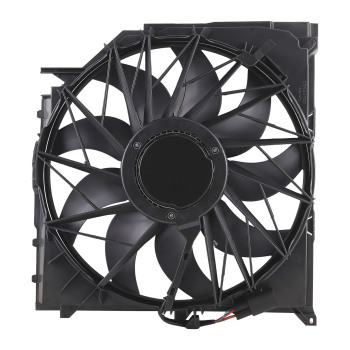 Radiator Cooling Fan Assembly 3 Pins compatible for BMW E83 X3 3.0si xDrive30i 17113442089