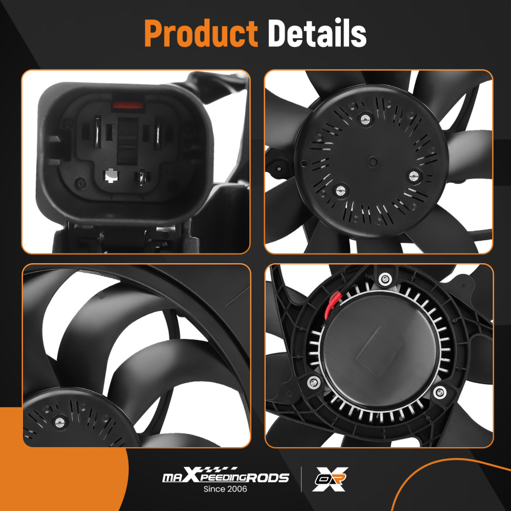 Raffreddamento Ventola Radiatore compatibile per BMW X3 2.5i/2.5si/3.0si 04-10 17113442089