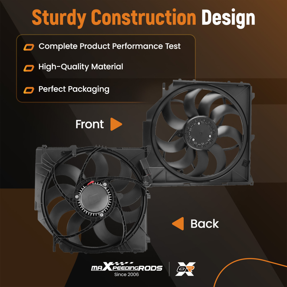 Raffreddamento Ventola Radiatore compatibile per BMW X3 2.5i/2.5si/3.0si 04-10 17113442089