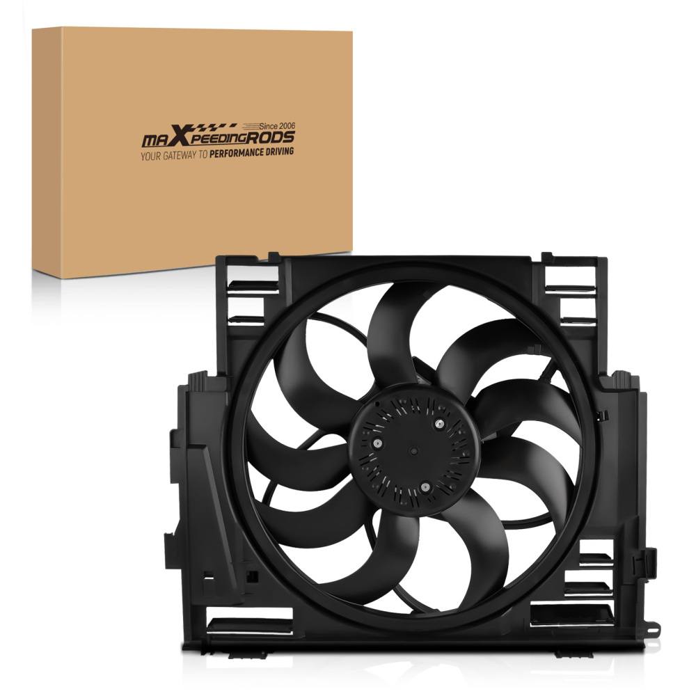 Radiator Cooling Fan compatible for BMW 528i/528i xDrive 2012-2016 17418642161 17417618787