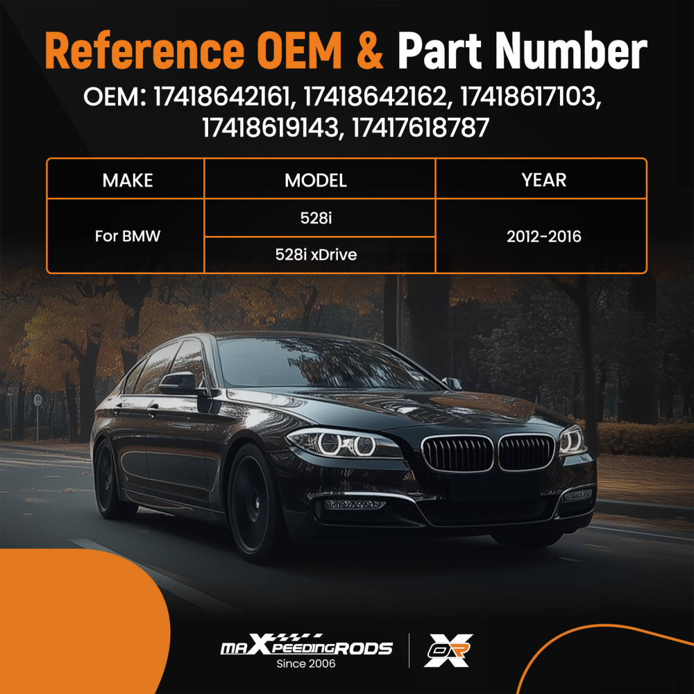 Radiator Cooling Fan compatible for BMW 528i/528i xDrive 2012-2016 17418642161 17417618787