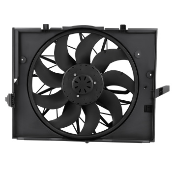 Radiator Cooling Fan Black compatible for BMW 525i 525xi 528i 528xi 645Ci 750i 750Li