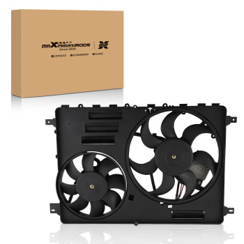Radiator Cooling Fan Assembly compatible for Land Rover Discovery Sport LR2 Evoque 2012-16