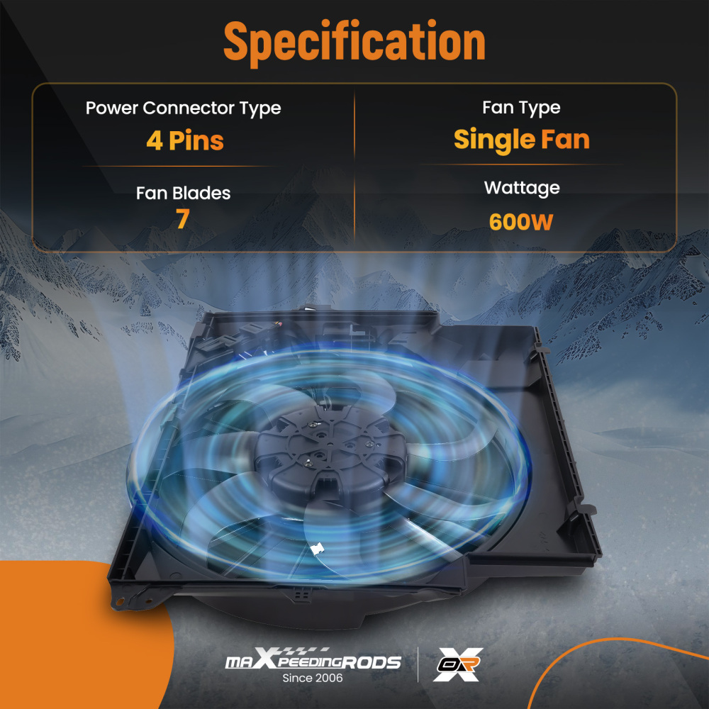 Ventilateur forCooling Fan compatible pour BMW 135i/335i/335is/335xi/Z4 17427801647 620981