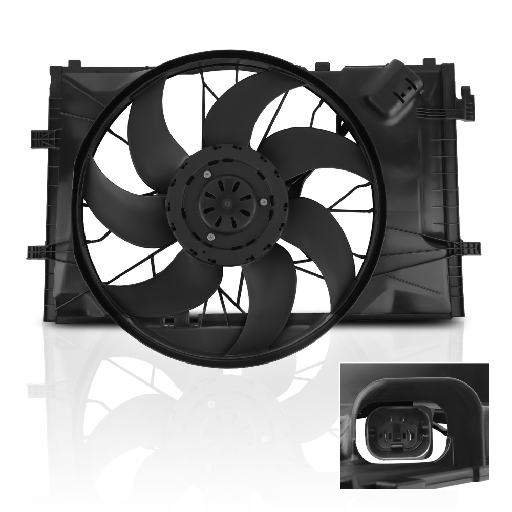 Ventola elettrica del radiatore compatibile per Mercedes C Classe CLK-Klasse W203 W209 C209